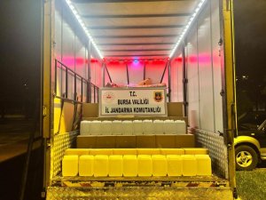 Bursa'da bin litre kaçak etil alkol ele geçirildi
