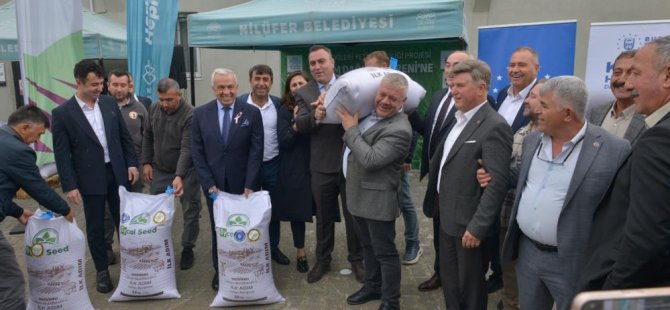 Bursa'da çiftçilere tohum desteği