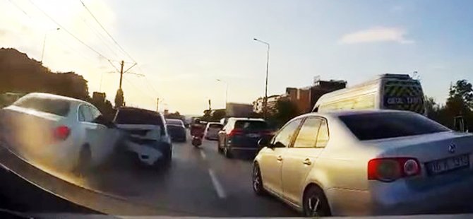 Bursa'da akılalmaz kaza! Anbean kaydedildi