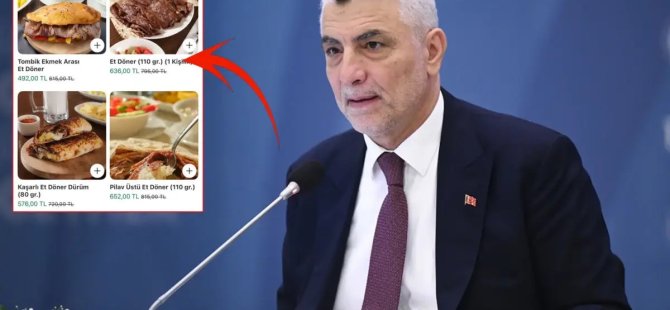 80 gram döneri 615 liraya satıyorlar