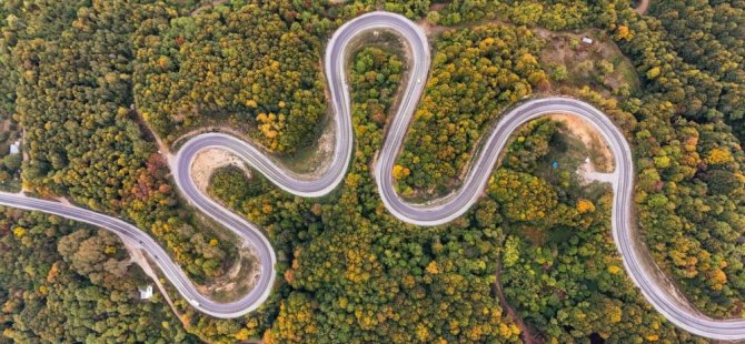 Bursa'da sonbahar cümbüşü başladı! Kıvrımlı yollar...
