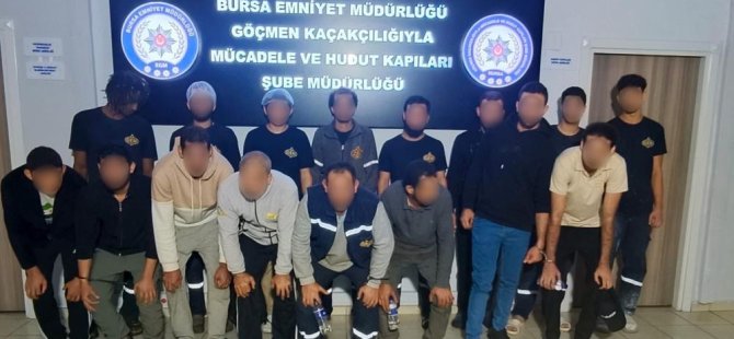 Bursa’da kaçak göçmen operasyonu