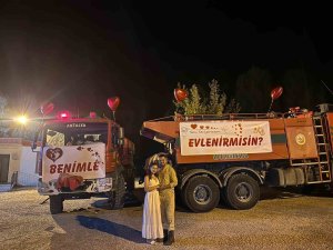Orman işçisinden arazözlü evlilik teklifi