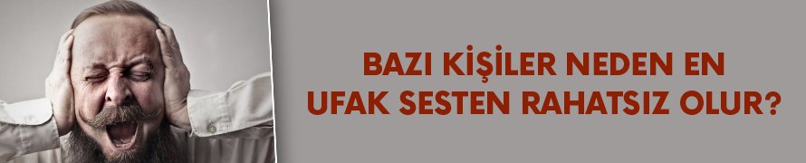Bazı kişiler neden en ufak sesten rahatsız olur?