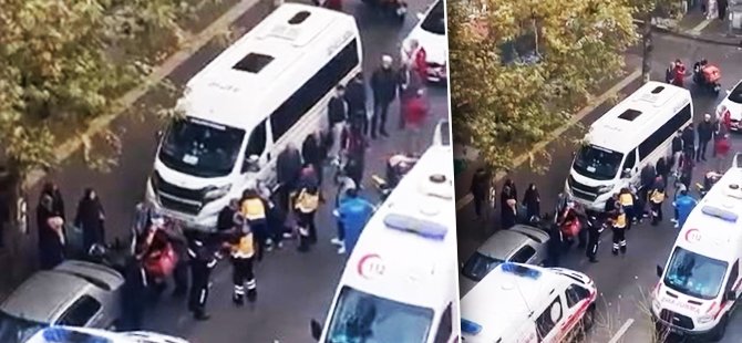 Bursa’da kaygan yolda dengesini kaybeden kurye düştü