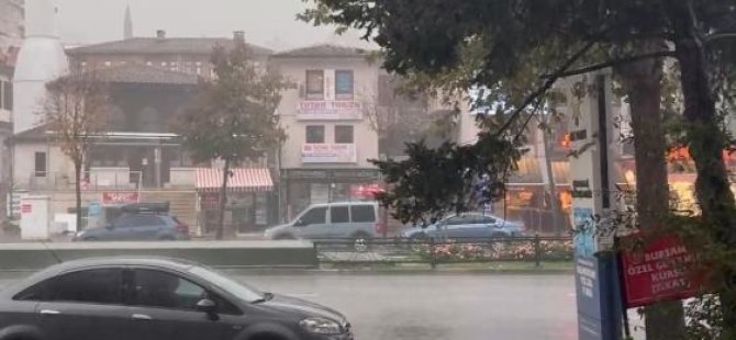 Bursa hasretle beklediği yağmura kavuştu