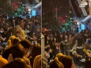 Görüntüler İran'dan! Ahlak polisi çekildi, kadın erkek birlikte eğlendi