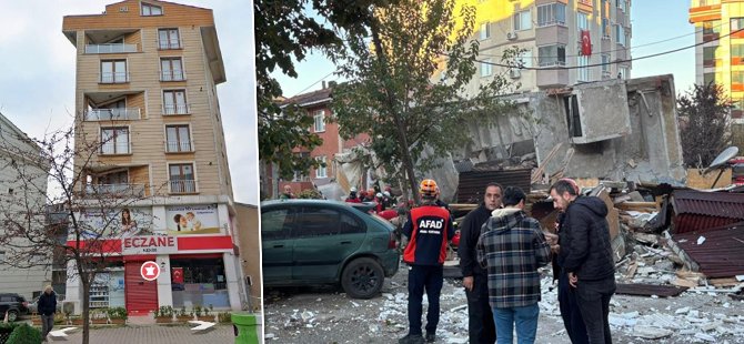 Gebze’de çöken binanın eski hali ortaya çıktı