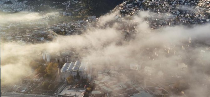 Bursa güne sisle uyandı