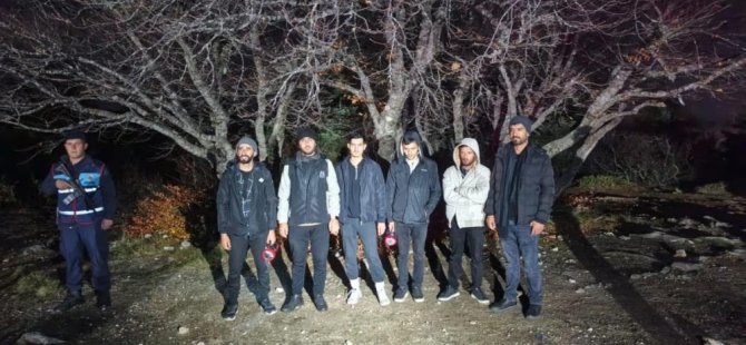 Uludağ'da ormanda mahsur kalan 6 kişi kurtarıldı