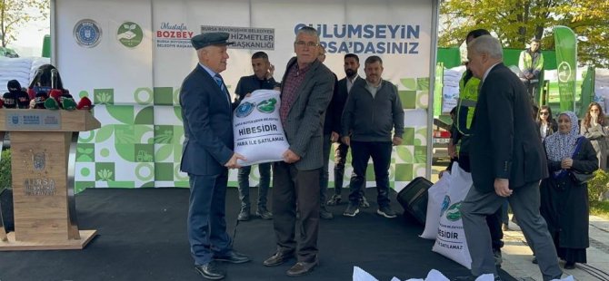Bursa Büyükşehir'den çiftçilere 47 ton buğday tohumu desteği