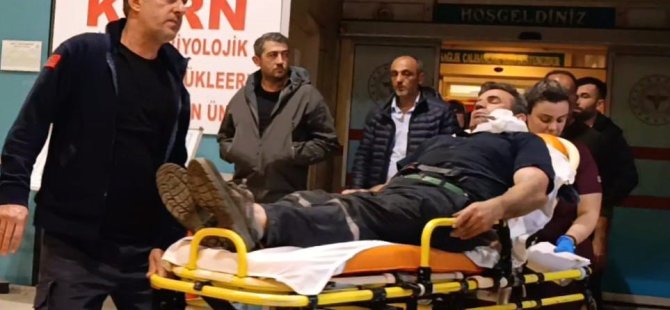 Bursa'da görünmez kaza! Kömür taşırken yüzüne demir saplandı