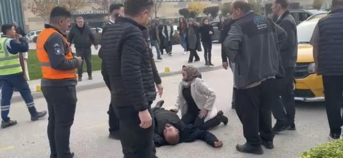 Bursa'da hastane önünde kaza!