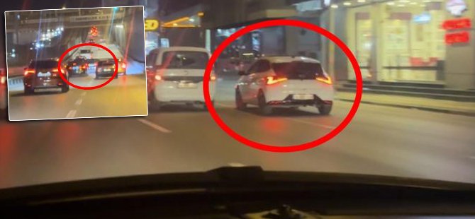 Bursa'da trafik magandaları kamerada