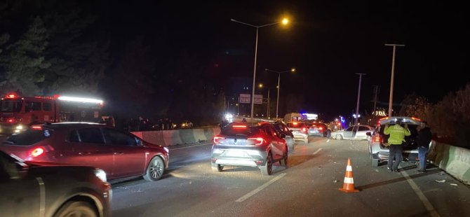 Bursa'da kaza! Bariyere çarpıp takla attı, 2 yaralı