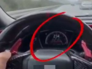 Bursa'da aşırı hız yapıp paylaştı, cezayı yedi