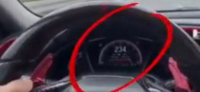 Bursa'da aşırı hız yapıp paylaştı, cezayı yedi