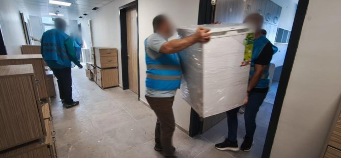 Bursa'da yükümlüler KYK yurtlarını temizledi