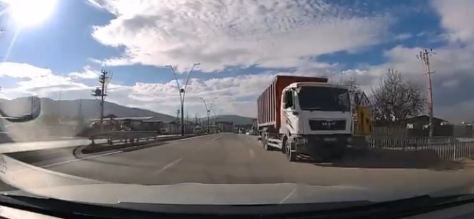 Bursa'da ters şeritte dehşet anları