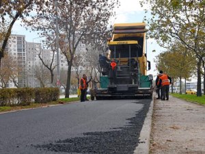 Bursa'da park içi yollar yenilendi