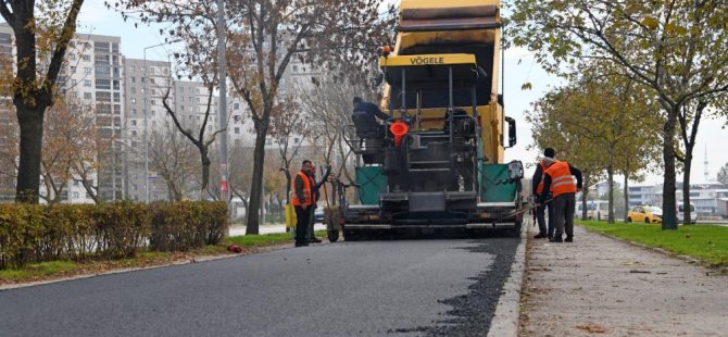 Bursa'da park içi yollar yenilendi