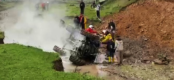 Bursa'da Off-road aracı böyle takla attı