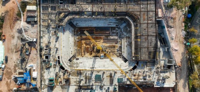 Bursa Atatürk Spor Salonu hızla yükseliyor