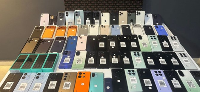 Bursa'da kaçakçılara geçit yok! 70 cep telefonu ele geçirildi