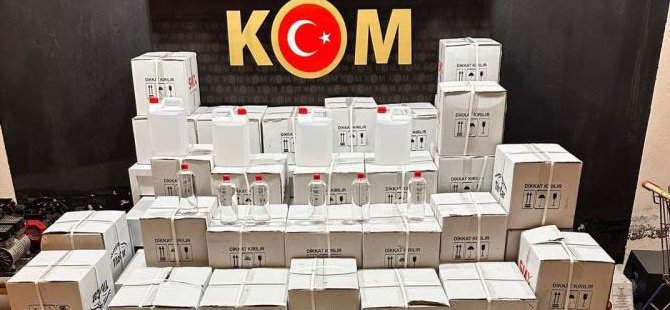 Bursa'da bin 200 litre etil alkol ele geçirildi