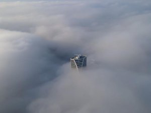 Bursa’da sis şehri böyle yuttu