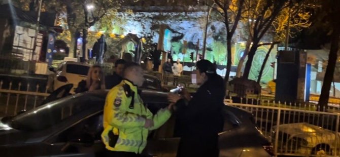 Bursa'da polisin alkollü sürücü ile imtihanı