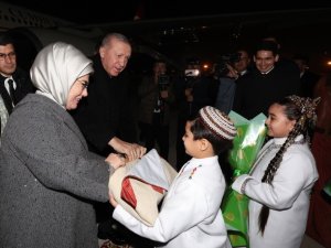 Cumhurbaşkanı Erdoğan Türkmenistan'da