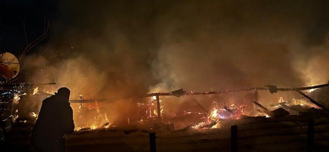 Bursa'da korkutan yangın! 2 katlı evde başladı metruk 2 binaya da sıçradı