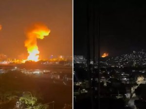 Patlamaların yaşandığı Venezuela'dan ilk görüntüler