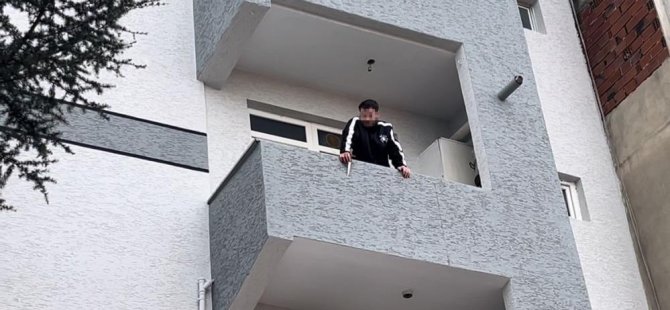 Bursa'da firari şüpheli operasyonu! Kendini balkona kilitledi...