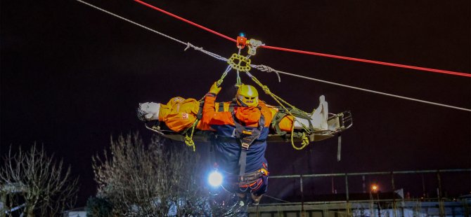 Bursa'da gerçeğini aratmayan deprem tatbikatı!