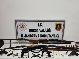 Bursa'da ruhsatsız silah operasyonu
