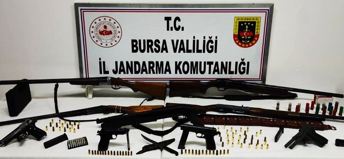 Bursa'da ruhsatsız silah operasyonu