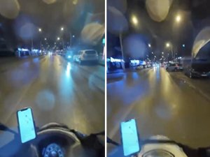 Bursa'da aniden yola çıkan araca böyle çarptı