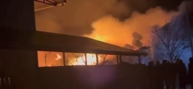 Bursa'da yangın! Ev küle döndü