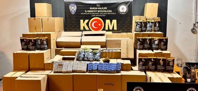 Bursa’da kaçak tütün operasyonu! 460 kilo tütün yakalandı