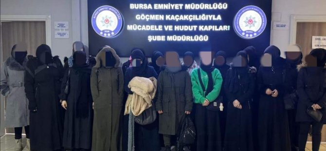 Bursa'da kaçak göçmen baskını! 46 göçmen yakalandı
