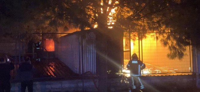 Bursa'da kimyasal kaplama fabrikasında yangın