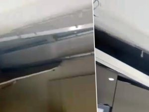 Bursa'da yeni binanın tavanı çöktü