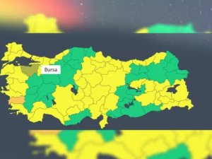 Bursalılar dikkat! Yurda giriş yaptı... MGM 54 ili sarıya boyadı