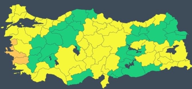 Bursalılar dikkat! Yurda giriş yaptı... MGM 54 ili sarıya boyadı