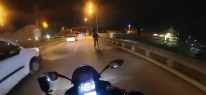 Bursa'da yola atlayan yaya tehlikeli anlar yaşattı