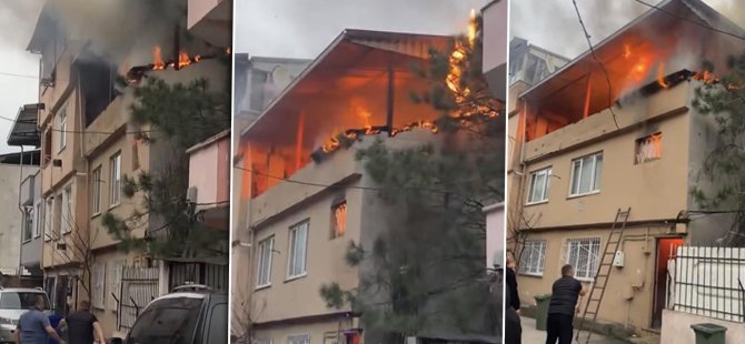 Bursa'da koca mahalleyi ayağa kaldıran yangın!