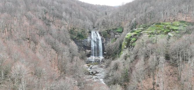 Kar suları Suuçtu Şelalesini coşturdu...