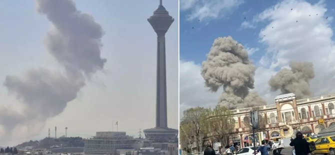 Tahran'da peş peşe patlamalar! İşte ilk görüntüler